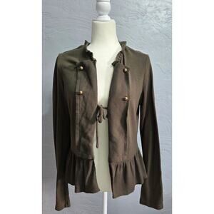 Emery Park Olive green Woman's Cardigan Sweater Size M